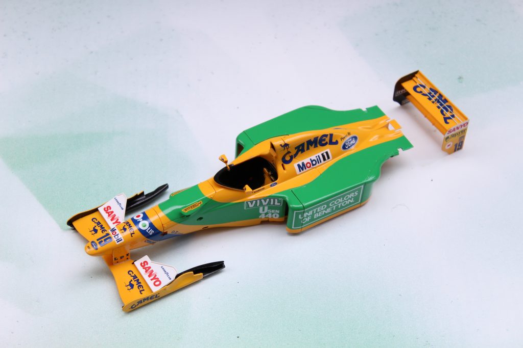 Tamiya Benetton B190 build in progress