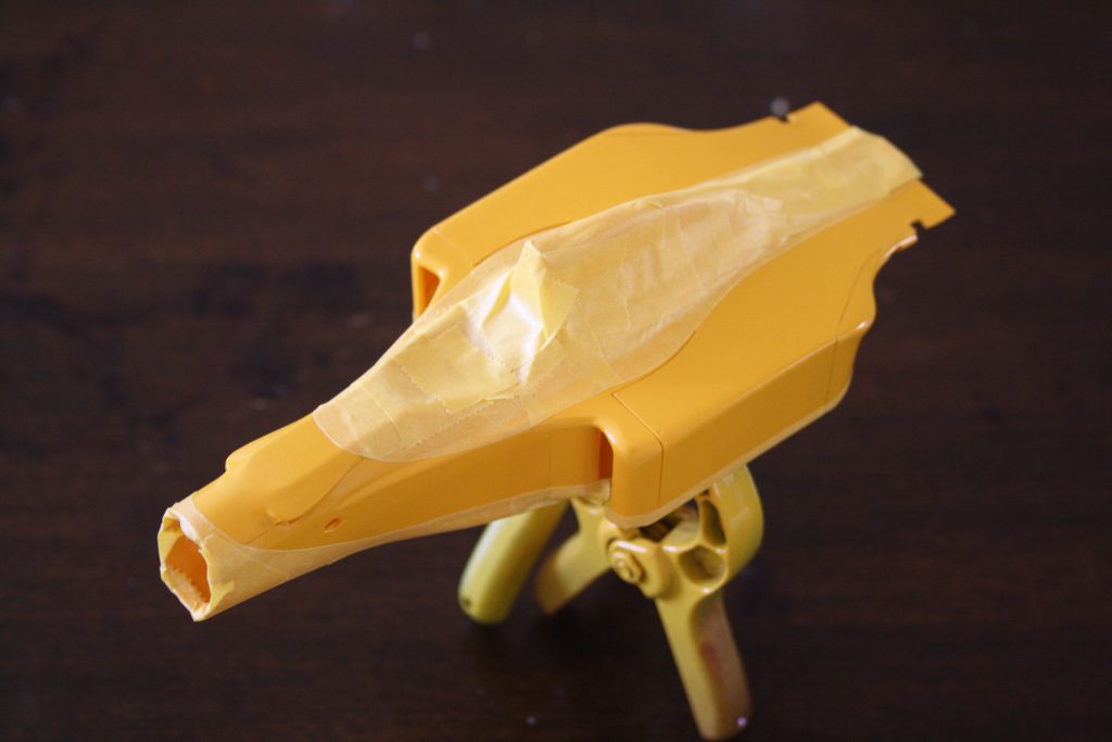 Tamiya Benetton B190 masked for green paint