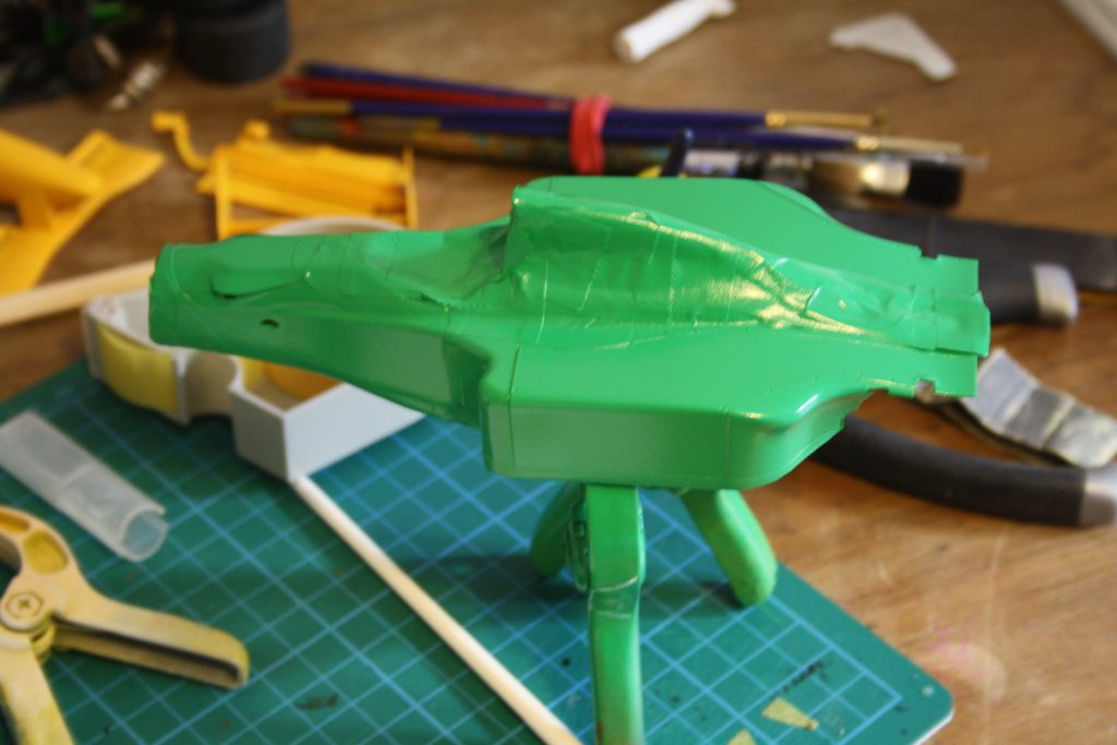 Tamiya Benetton B190 sprayed green