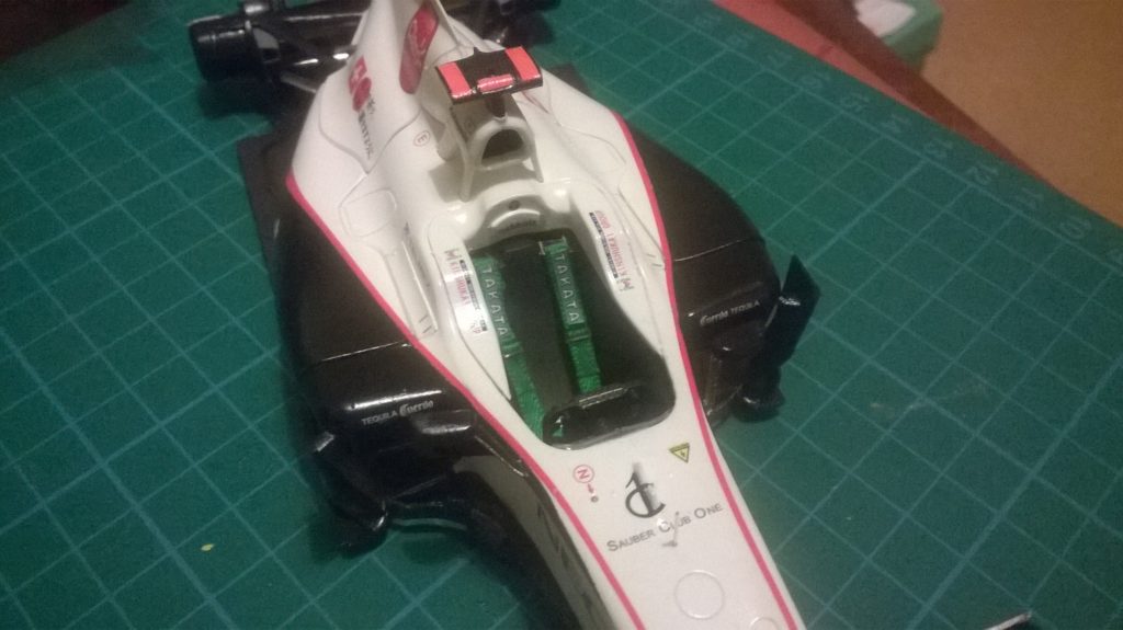 Fujimi Sauber C30 cockpit