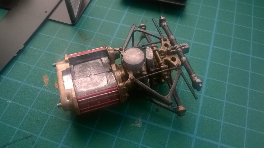 Protar Ferrari 156/85 engine, gearbox and rear suspension