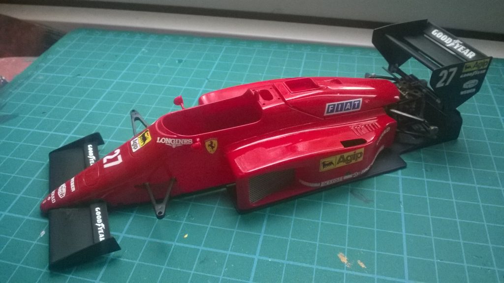 Protar Ferrari 156/85 decals in progress