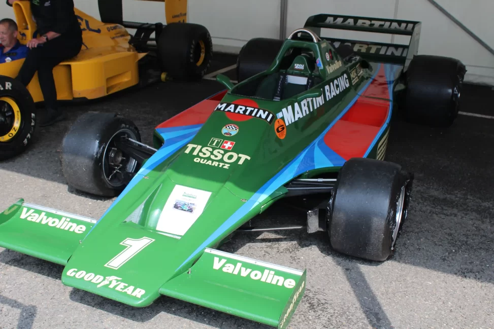 Mario Andretti's Formula 1 Martini Lotus 80 at Brands Hatch in 2018